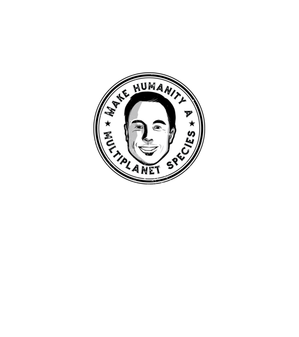 Make humanity a Multiplanet species Elon Musk model gri pe tricou