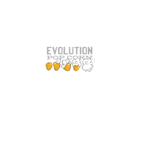 Evoluție Popcorn model negru pe tricou