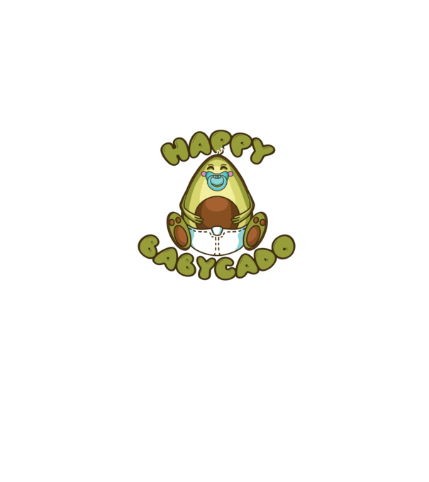 Avocado bebe model albastru jeanși pe tricou
