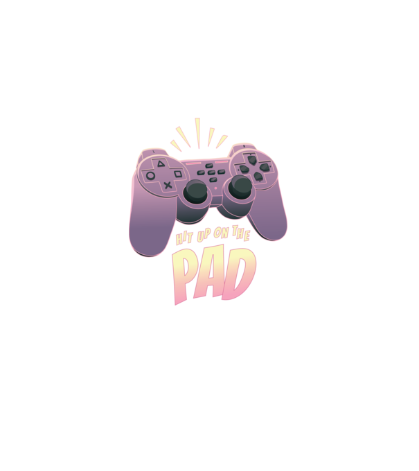 Gamer Controler model negru pe tricou