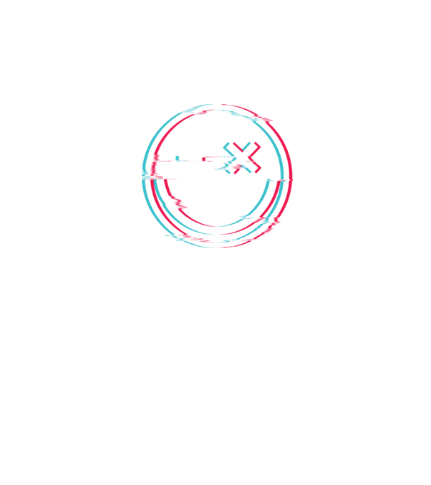 Smile glitch neon tiktok style model negru pe tricou
