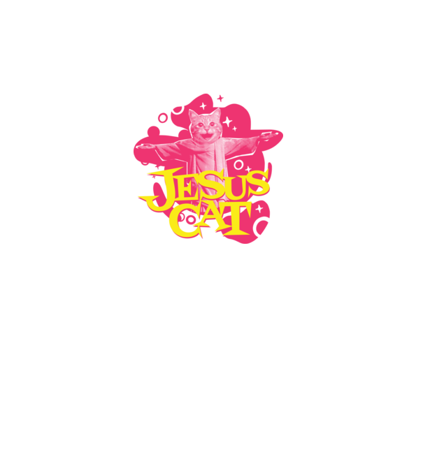 Jesus Cat model turcoaz pe tricou