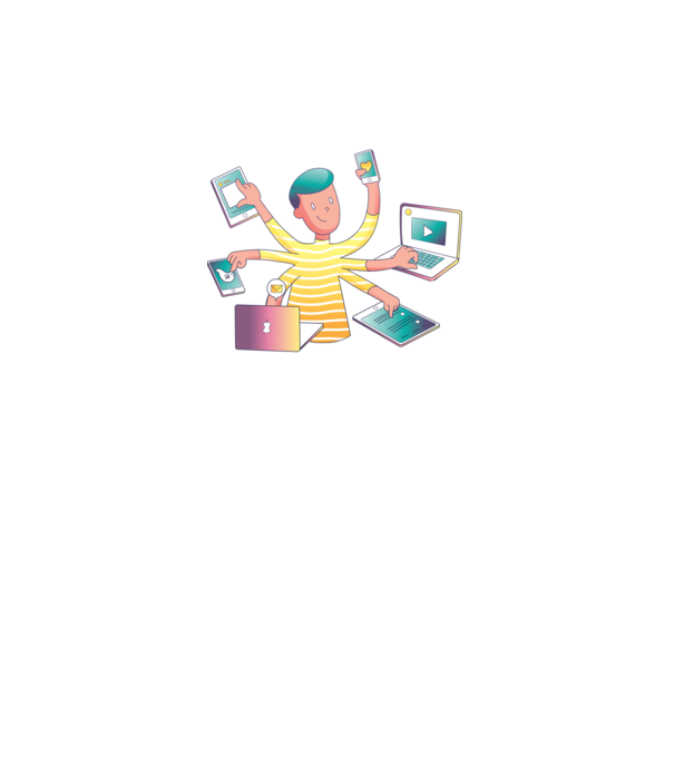 Oamenii multitasking sunt generația viitoare model albastru regal pe tricou