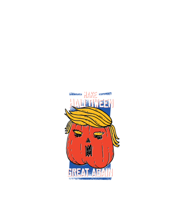 Make Halloween Great Again Trump model negru pe tricou
