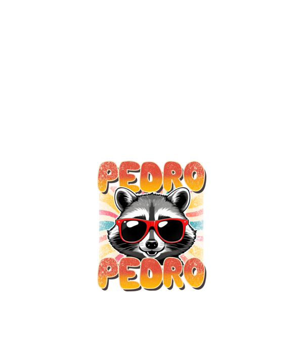 Pedro Pedro groovy retro model alb pe tricou
