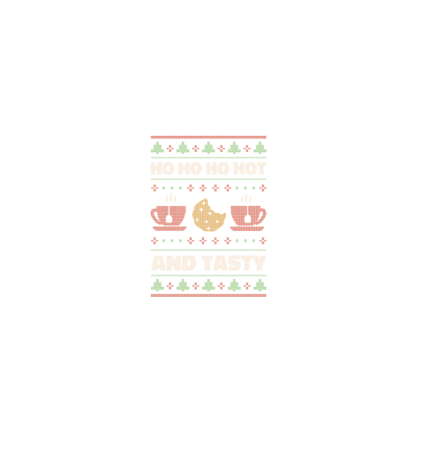 Ho Ho Ho Hot and Tasty Pulovăr urât model negru pe tricou
