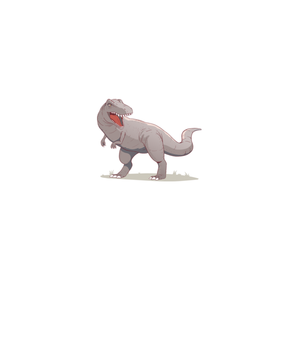Dinozaur T-rex model negru pe tricou