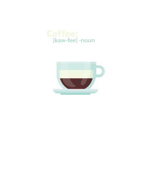 Definiție cafea model negru pe tricou