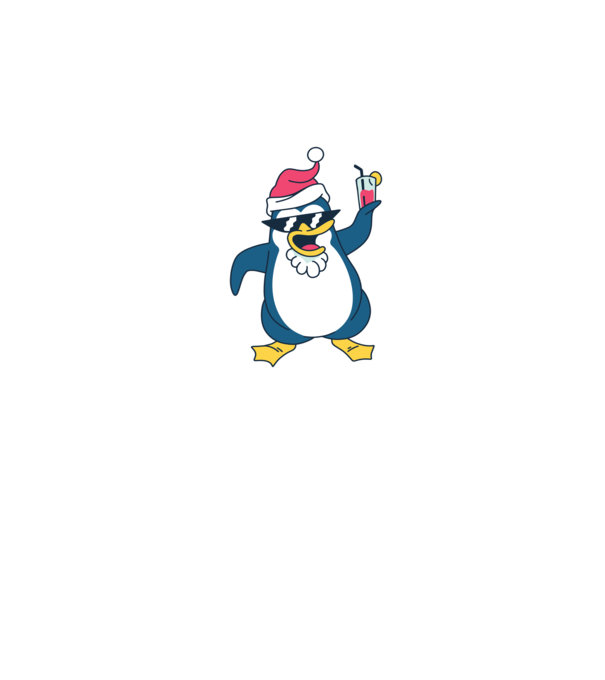Pinguin de Crăciun model roz pe tricou