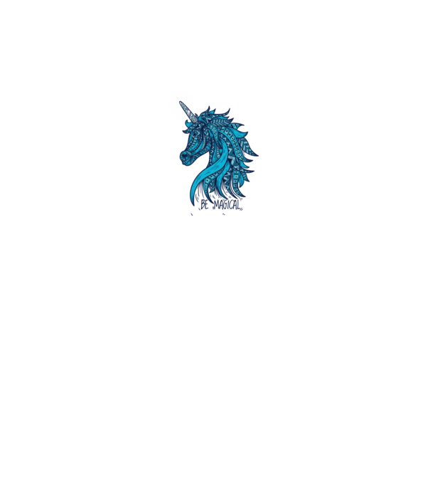 Unicorn magic model alb pe tricou