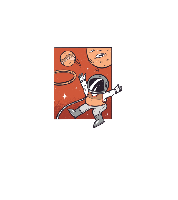 Astronaut Baschetbalist model negru pe tricou