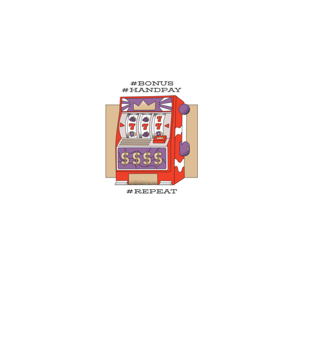 Slot machine model nisipiu pe tricou
