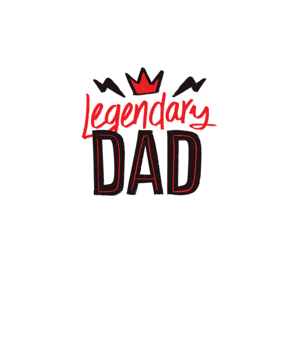 Tată legendar model alb pe tricou