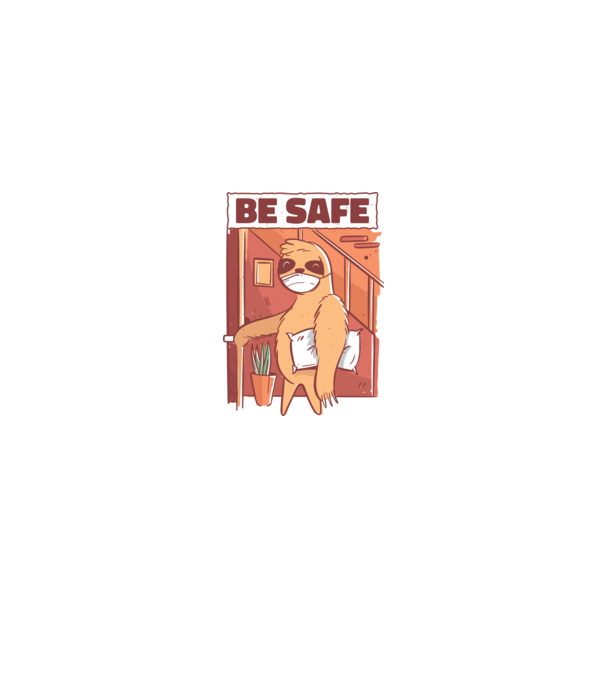 Leneș Be Safe model negru pe tricou