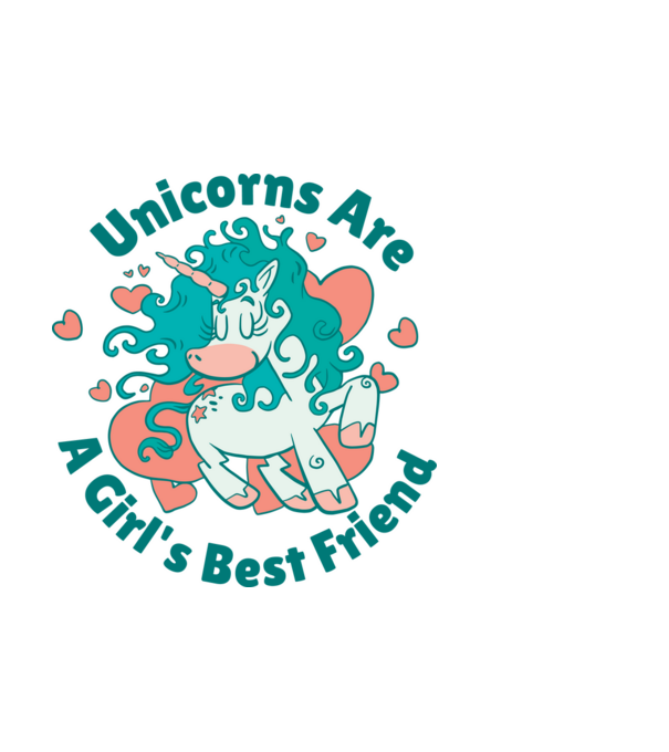 Unicornii sunt cei mai buni prieteni ai fetelor model albastru deschis pe tricou