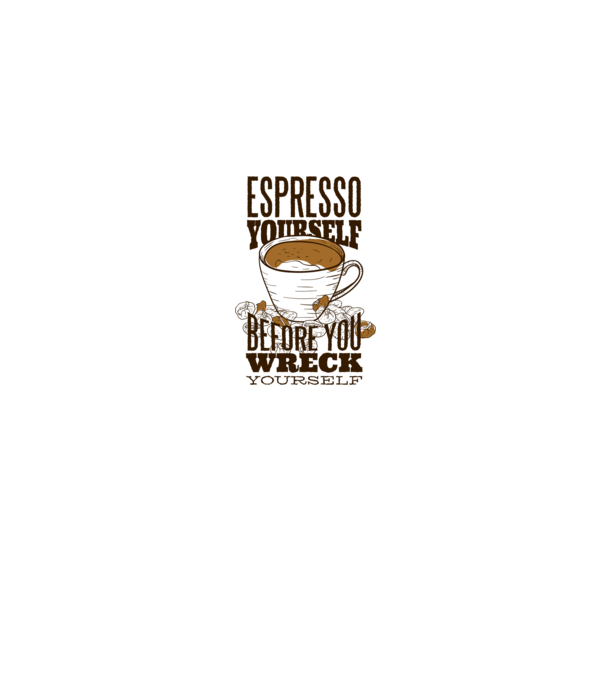 Espresso Yourself cu Cafea model gri pe tricou
