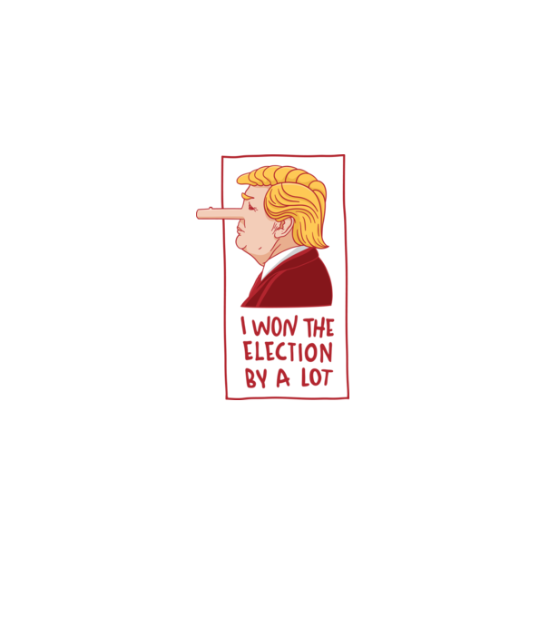 Pinocchio Trump model alb pe tricou