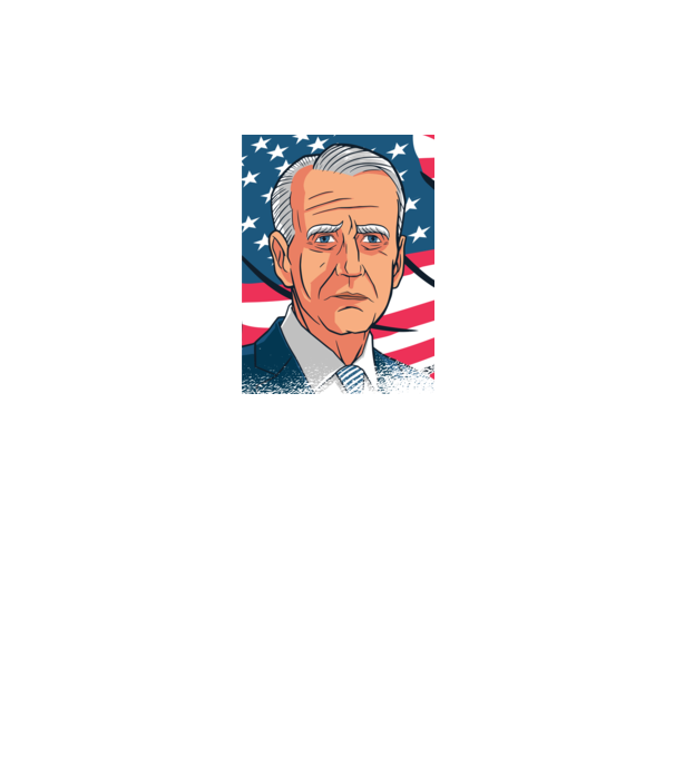 Joe Biden USA model negru pe tricou