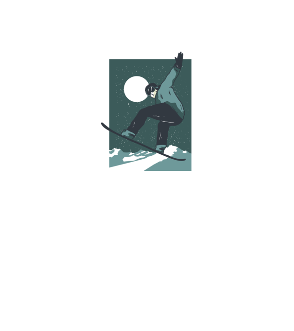 Săritură Snowboard model gri pe tricou