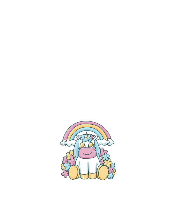 Unicorn drăguț model roz deschis pe tricou