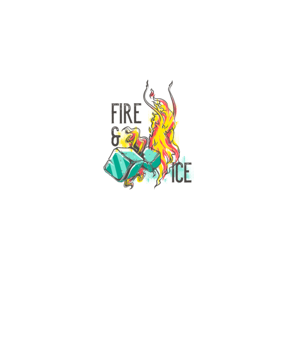 Fire and Ice model gri pe tricou