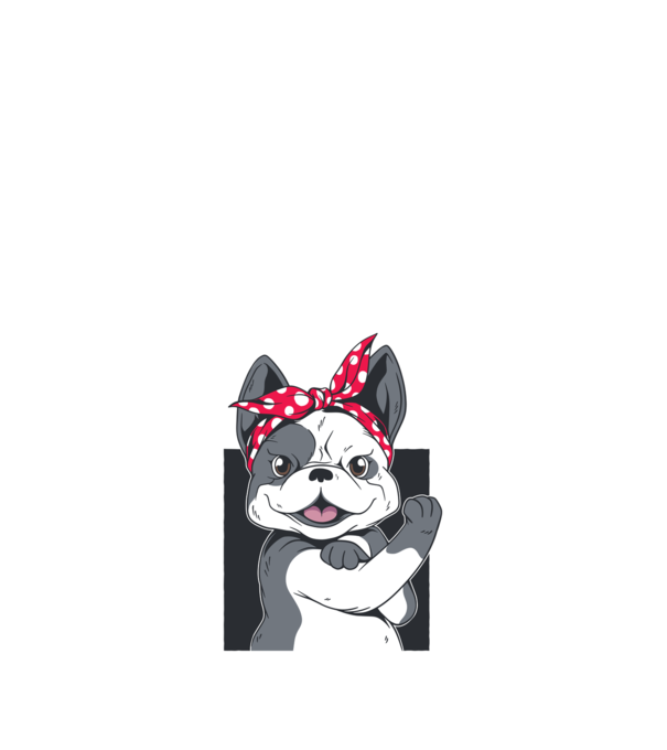 Bulldog Francez model nisipiu pe tricou