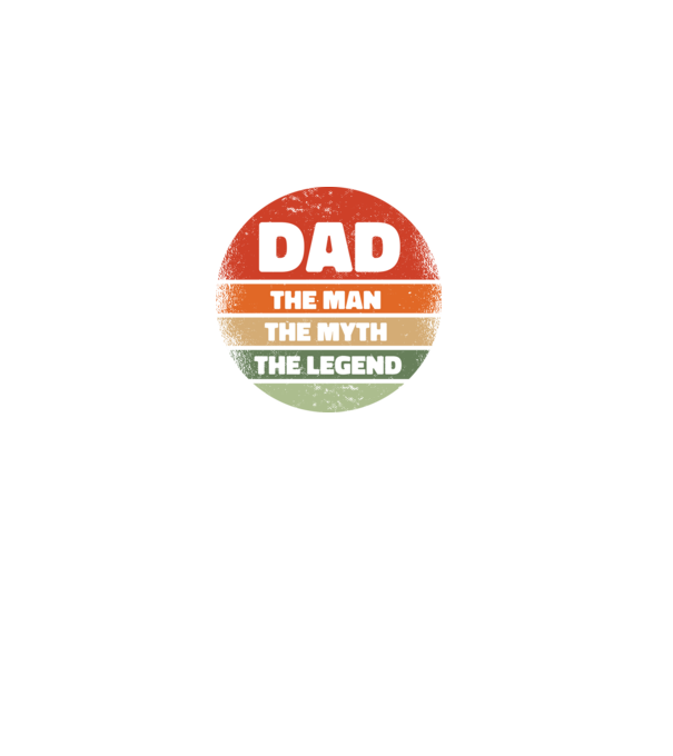 Dad The Man The Myth The Legend model negru pe tricou