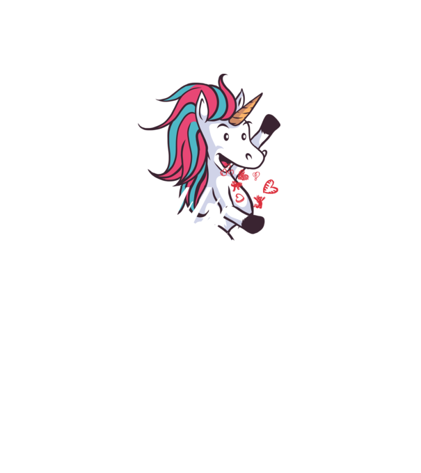 'Dragoste Unicorn pentru Valentine''s Day' model mov pe tricou