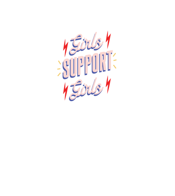 Girls Support Girls Ziua Femeii model gri închis pe tricou