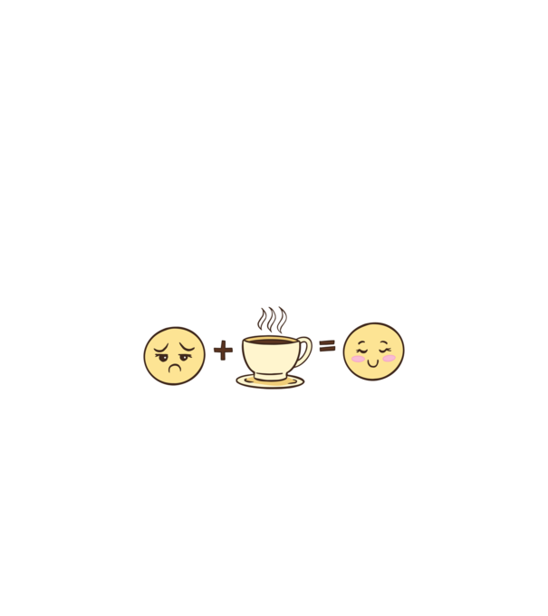 Cafea Fericire model albastru închis pe tricou