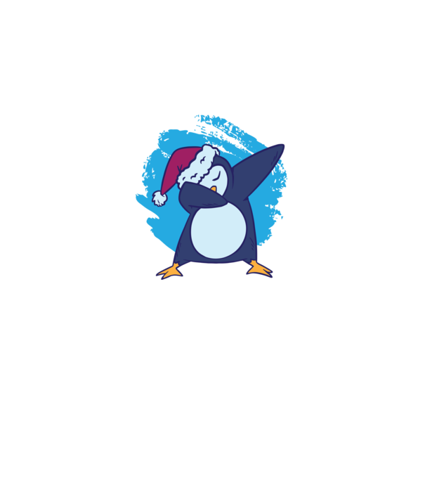 Pinguin DAB model alb pe tricou