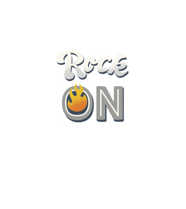 Rock On model negru pe tricou