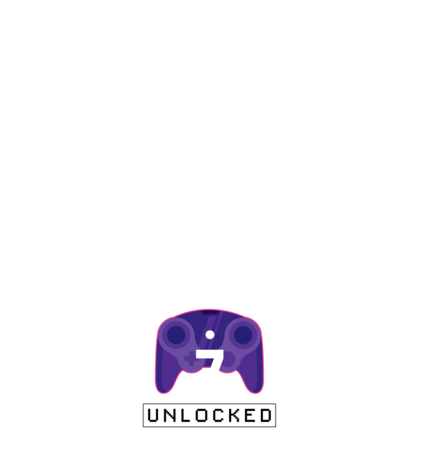 Level 7 Unlocked Gamer Birthday model negru pe tricou