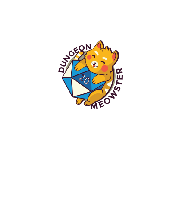 Dungeon Meowster joc de rol RPG tricou cu pisică model gri pe tricou