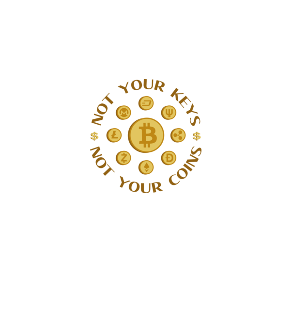 Criptomonede model alb pe tricou