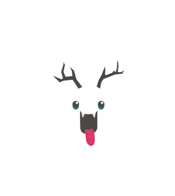 Funny Deer model gri pe tricou