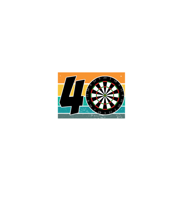 'I''m not 40 I''m double 20 darts birthday' model negru pe tricou