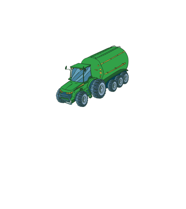 Tractor de recoltare model nisipiu pe tricou