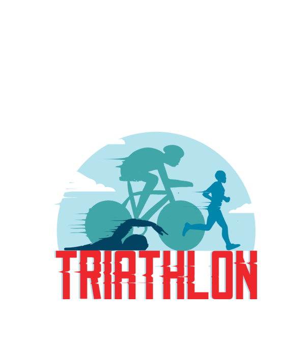 Triatlon Sport model turcoaz pe tricou