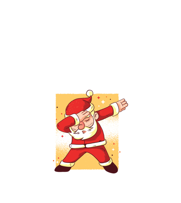 Santa DAB Moș Crăciun model alb pe tricou