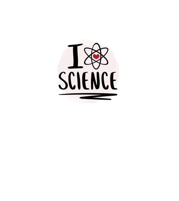 I Love Science știință model roz pe tricou