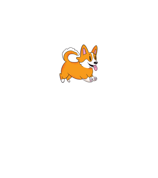 Tată de Corgi model gri pe tricou