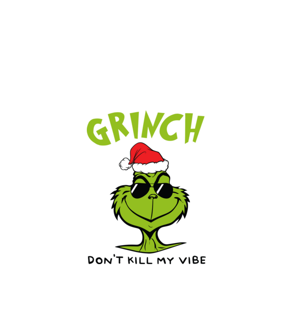 Grinch - Don't kill my vibe model albastru închis pe tricou