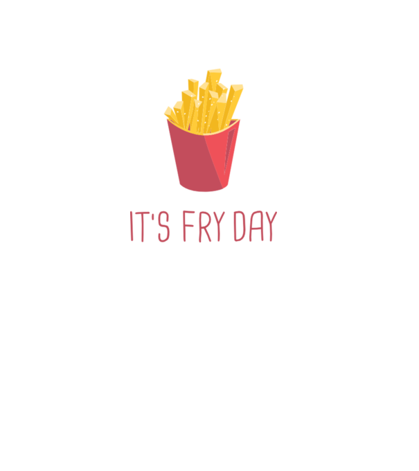 'It''s Fry Day' model negru pe tricou