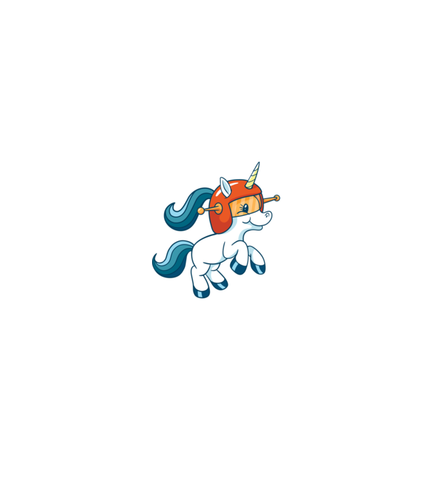 Unicorn Astronaut model negru pe tricou