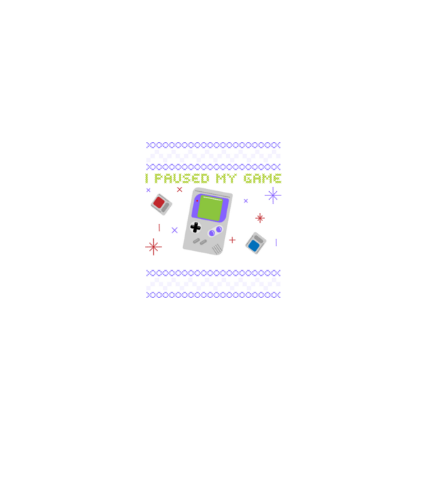 I paused my game to be here - Gamer pulovăr urât model negru pe tricou