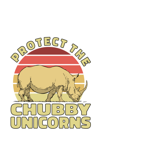 Protejați Unicornii - Rinocerii plinuți model alb pe tricou