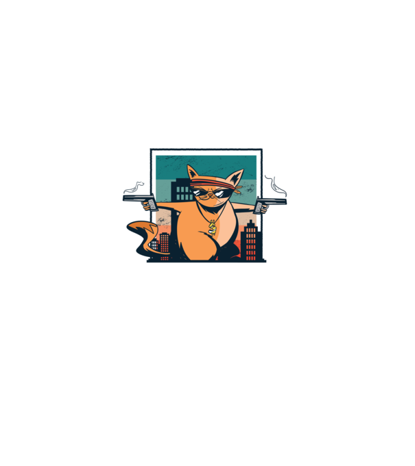 Pew Pew Pew Madafakas Pisică model negru pe tricou