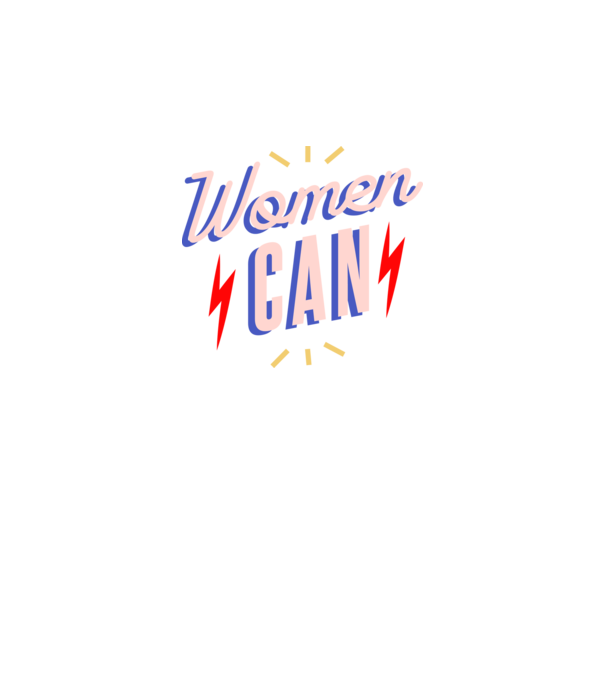 Women Can de Ziua Femeii model negru pe tricou