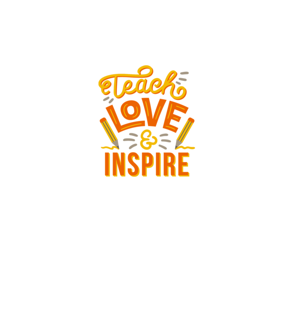 Teach Love Inspire pentru profesori model gri pe tricou